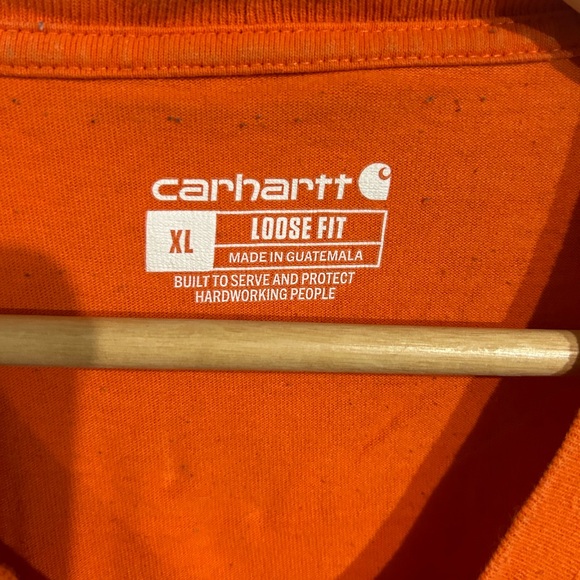 Men’s XL orange carhartt T - Picture 2 of 3